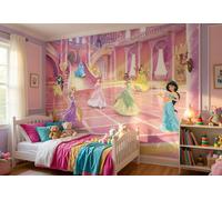 Niños Dormitorio Papel Mural Disney Princesas Grande Póster Decoración + Glue