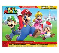 Nintendo Super Mario - Calendario de Adviento con Figuras Exclusivas 6 cm - 8 Figuras y 16 Accesorios - Juguete Niños 3 Años