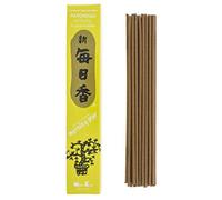 Nippon Kodo Incienso Morning Star Pachuli, Incienso de Estilo Japonés de 50 barritas, Incluye incensario