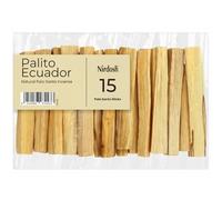 NIRDOSH - Palo Santo para Quemar Incienso Natural PALITO de Ecuador - 15 Palitos de Madera 10cm - 100% Original y Orgánico para Meditación Yoga Madera Sagrada Bursera Graveolens