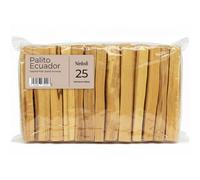 NIRDOSH - Palo Santo para Quemar Incienso Natural PALITO de Ecuador - 25 Palitos de Madera 10cm - 100% Original y Orgánico para Meditación Yoga Madera Sagrada Bursera Graveolens