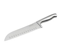 NIROSTA Cuchillo cocina japones profesional santoku en acero inoxidable japones CCR+ con mango ergonómico, 31x5x2cm, 1ud.