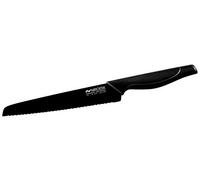 Nirosta Cuchillo Panero Wave. Polipropileno, elástomero y acero inoxidable. Negro y gris. 20/35cm. 1ud.