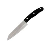 Nirosta Cuchillo Santoku 26 cm, Cuchillo Japonés Muy Afilado, Hoja de 13 cm de Acero Inoxidable con Alveolos de Oxigenación, Mango Ergonómico de Plástico POM con 3 Remaches, 1 ud