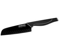 Nirosta Cuchillo Santoku Wave. Polipropileno, elástomero y acero inoxidable. Negro y gris. 16/30cm. 1ud.