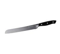 Nirosta Trinity Cuchillo de Pan, Cuchillo Panero 20 cm de Hoja, Cuchillo de cocina de acero inoxidable con mango ergonómico, Afilado Cuchillo de Sierra para Pan, Cuchillo Dentado, 34 cm longitud, 1 ud