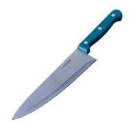 Nirosta Trio Cuchillo de Cocinero 32 cm, Hoja 20,5 cm Acero Inoxidable CCr con Gran Retención de Filo, Mango Ergonómico POM Triple Remache, Corte Potente y Versátil, Color Deep Blue, Garantía 3 Años