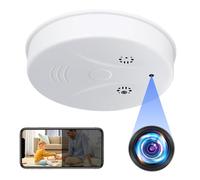 Nisanuki Cámara Espía WiFi 5G, Mini Camara Oculta Espia Inalambricas Detectora de Humo 1080P HD, Mini Cámaras Espias de Vigilancia Seguridad con Detector de Movimiento IR Visión Nocturna