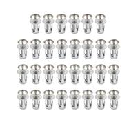 Nishiyuenyi 30 Piezas Tuerca de Pétalo Expansión Tornillo Conector con Enchufe para Paredes Huecas Hecho en Acero Al Carbono Adecuado para Montaje en Tableros Col, M4x20