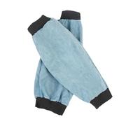 Nishiyuenyi Manguitos de Soldadura Guantes Protectores Transpirables Resistentes a Salpicaduras Cuero Pu Portátiles para Trabajos de Campo Jardinería Campin, Azul