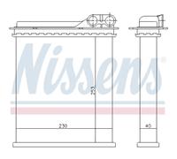 NISSENS Intercambiador De Calor Para Renault Espace II 2.2 2.8 V6