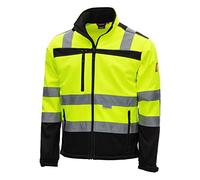 NITRAS Motion Tex Viz 7171 Chaqueta de advertencia - Chaqueta de Softshell en color de advertencia para el trabajo - amarillo neón - XL