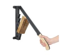 NiuLifeya Cortador de leña manual, montaje en pared, de hierro fundido | Separador de leña seguro sin hacha, ahorro de espacio, montaje en pared para chimenea, estufa de leña y jardín, con guantes