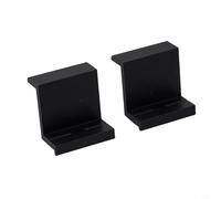 NiuLumea 4 abrazaderas de extremo fotovoltaicas negras, soportes de panel solar de aleación de aluminio de 4 mm de grosor para módulo de 30 a 45 mm de grosor, piezas de portaequipajes de techo fáciles