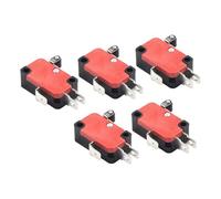 NiuLumea 5 interruptores de límite en miniatura V-155-1C25 para control industrial, interruptor de viaje momentáneo 1NO 1NC con 3 terminales, interruptor de reinicio automático de 250 V 15 A