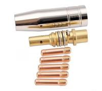 NiuLumea Cobre para mig Consejos de Contacto 7PCS Set MB15 15AK 1.0mm Cobre | El juego de 7 piezas incluye boquilla, soporte, 5 puntas; se adapta a linternas MB15/15AK; soporta soldadura estable para