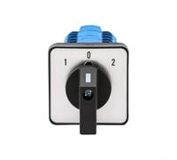 NiuLumea Interruptor de cambio de aleación de plata de cobre ignífugo SZW26-20/D808.8, interruptor de control de circuito rotatorio de 3 posiciones 8 polos 20A AC440V DC240V para equipos eléctricos