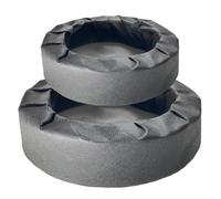 NiuLumea Macetas flotantes para estanque para plantas acuáticas, cestas de jardín de agua de tela tejida con refugio de peces, raíz de koi para protección, color negro