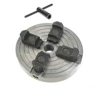 NiuLumea Mandril de torno autocentrante de 150 mm, 4 mandíbulas, torno de metal TPI de 2.5 cm-8, construcción robusta, mecanizado de bricolaje de 12-55 mm, tamaño de abrazadera