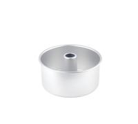 NiuLumea Molde de tubo de gasa con parte inferior extraíble, aleación de aluminio anodizado para hornear pasteles y postres de ángeles