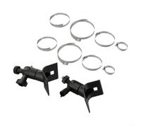 NiuLumea Paquete de 2 soportes de montaje para eufycam y para Arlo para Pro, soporte ajustable de pared y poste con tornillo de 14 pulgadas, para negro