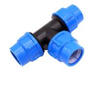 NiuLumea Riego de jardín rápido para conectar conexión en T, válvula de plástico de 3 vías para tuberías de PVC PPR, conector de alta presión a prueba de fugas para granja (63 mm)