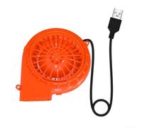 NiuLumea Ventilador centrífugo alimentado por USB 5V 1A para barbacoa (A) | Boquilla de acero inoxidable, diseño resistente al calor, separación segura del mango, impulsor de metal de larga duración