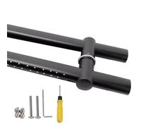 NIUSABOU Pomos para puertas tipo granero, Par de tiradores for puertas granero, varios tamaños, con herrajes(150Cm(59In))