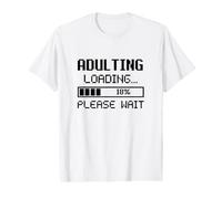 Nivel 18 Desbloqueado Adulto Cargando, por Favor Espere 18 Cumpleaños Camiseta gráfica económica