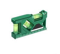 Nivel de burbuja 3 en 1 con base magnética para mediciones precisas de 0°, 45° y 90°, cinta métrica digital y para trabajos de construcción, artesanía y suspensión de imágenes, diseño compacto en