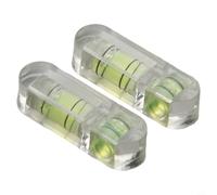 Nivel de inclinación de precisión 2 piezas para mini burbuja para medidor de alcohol para trípode de cámara PTZ ajuste precisión T-Type nivelador amarillo 29x9x7mm