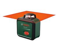Nivel láser Bosch PLL 360-1, línea horizontal de 360°, precisión de +/- 0,4 mm/m, alcance de 24 metros, incluye manual de usuario, funda protectora y baterías