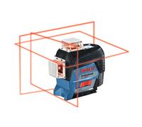 Nivel láser bosch profesional gll 3-80 c+bm 1+maletín - 3 líneas 360°. 120m. ip54