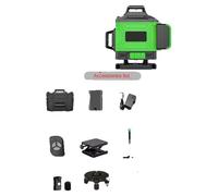 Nivel láser, cobertura de 360 grados, función de autonivelación, 16 líneas (caja de plástico)