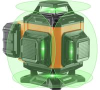 Nivel láser de 30 metros con línea cruzada verde, autonivelante y de alta precisión para medición