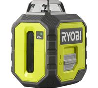 Nivel láser de 360° RYOBI RB360GLL, alcance vertical de 25 metros, precisión de +/- 0,5 mm, incluye estuche y 2 pilas