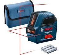 Nivel láser de línea Bosch Professional GLL 2-10, alcance de 10 metros, autonivelante, protección IP54
