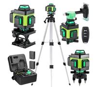 Nivel láser de línea cruzada: 16 líneas, 360 grados horizontal y vertical, con trípode