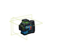 Nivel láser GLL 12V-100-33 CG de Bosch Professional (tres láseres verdes de 360°, 100 m de alcance (radio) con receptor, Levelling Remote, IP 65, LB 10, 4 x 1,5 V LR6 (AA), adaptador AA1, funda)