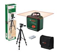 Nivel láser PLL 360-1 de Bosch con trípode TT 120 (nivel láser de 360° autonivelante, precisión de ±0,4 mm/m, rango de trabajo de 12 m, función de pendiente, en caja de cartón)