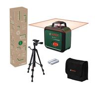 Nivel láser PLL 360-1 de Bosch con trípode TT 120 (nivel láser de 360° autonivelante, precisión de ±0,4 mm/m, rango de trabajo de 12 m, función de pendiente, caja de cartón para comercio electrónico)