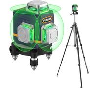 Nivel láser, sistema de proyección de 360°, haz de color verde para mayor visibilidad, modelo CIGMAN CM-701T