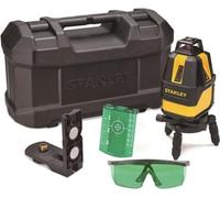 Nivel láser Stanley STHT77524-1, haz horizontal de 360°, 4 haces verticales, funciona con batería, color verde