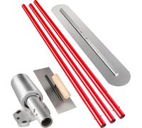 Niveladora para hormigón de acero al manganeso, 1200x200 mm. Herramienta niveladora para hormigón, herramienta para cemento. Kit de niveladora para hormigón. Niveladora para piscinas. Mango para nivel