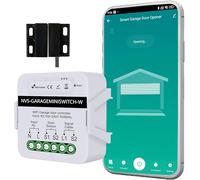 NIVIAN Abridor puerta garaje WiFi Controlador inteligente para motor de Puerta de Garaje por app TUYA. Programación Horaria, Temporizador y Escenas Inteligentes. Compatible con Alexa y google home.