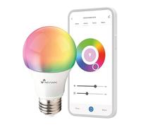 NIVIAN Bombilla LED Inteligente WiFi E27 9W RGB + Luz Blanca 2700K-6500K 806lm | App Tuya SmartLife | Compatible Alexa y Google Home | Regulable en Color e Intensidad | Temporizador y Escenas