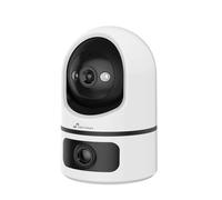 NIVIAN Cámara Vigilancia Interior WiFi 2K Dual Motorizada - Doble Lente sin Ángulos Muertos, Seguimiento Automático, Detección Humana IA, Audio Bidireccional, Alexa y Google