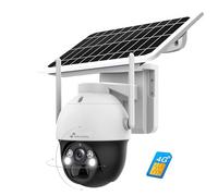 Camara ip solar 2,8mm 2k 4g lte bateria nivian nv-cam02s-solar4g
