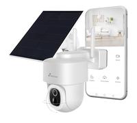 NIVIAN Cámara WiFi Exterior 2.5K Super HD con Batería y Placa Solar | Seguridad Sin Cables y Sin Preocupaciones | Detección Humana IA, Visión Nocturna, Audio Bidireccional, Control App, Alexa/Google