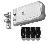 Nivian Cerrojo Invisible Electrónico Inalámbrico - Cerradura Antivandálica por Radiofrecuencia con Mandos a Distancia, Doble Motor, Apertura y cierre desde Interior y Exterior (Sin App)